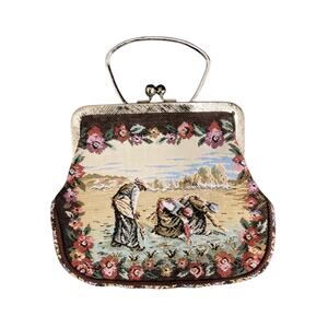 Vintage Wolborg Purse Women’s One Size Small Tapestry Handbag 1950’ Multicolor